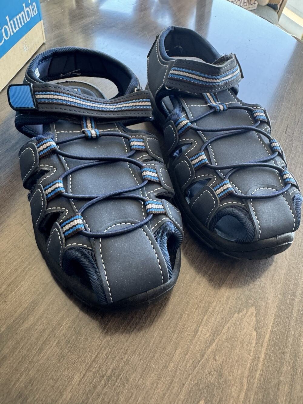 Columbia 1 Youth Techsun Wave Navy Sandal grey Ice Boys Girls Outdoor New in box